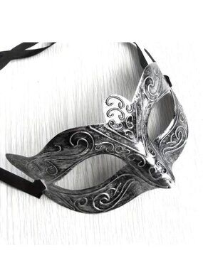 Masquerade Mask Faux Metal Costume Party Unisex Face Role play Cosplay Rave Sexy